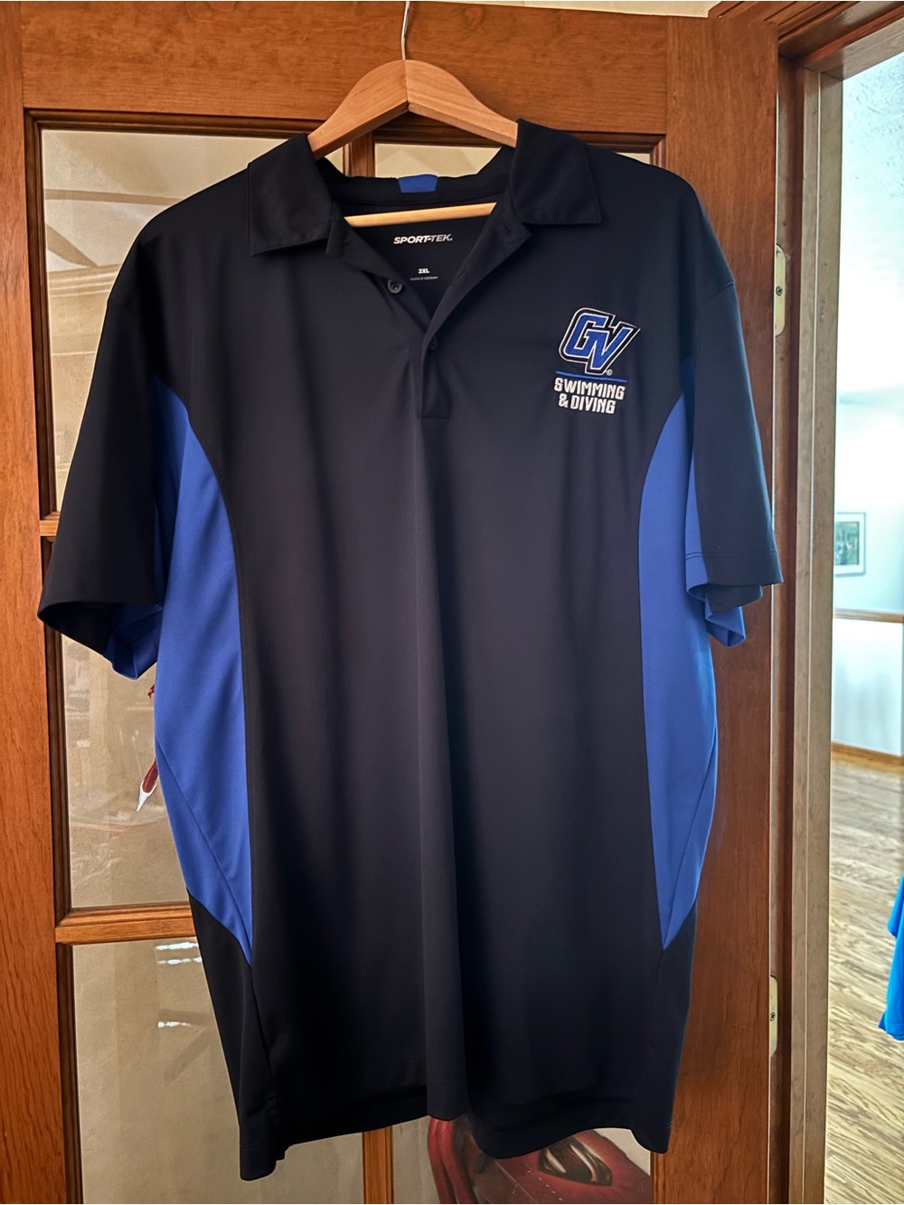 Sport-Tek Black & Royal Blue GV Swimming & Diving Polo
